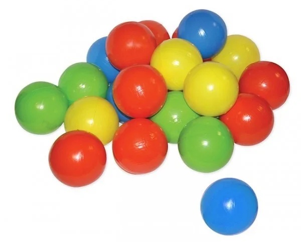 Balles pour piscine multicolors